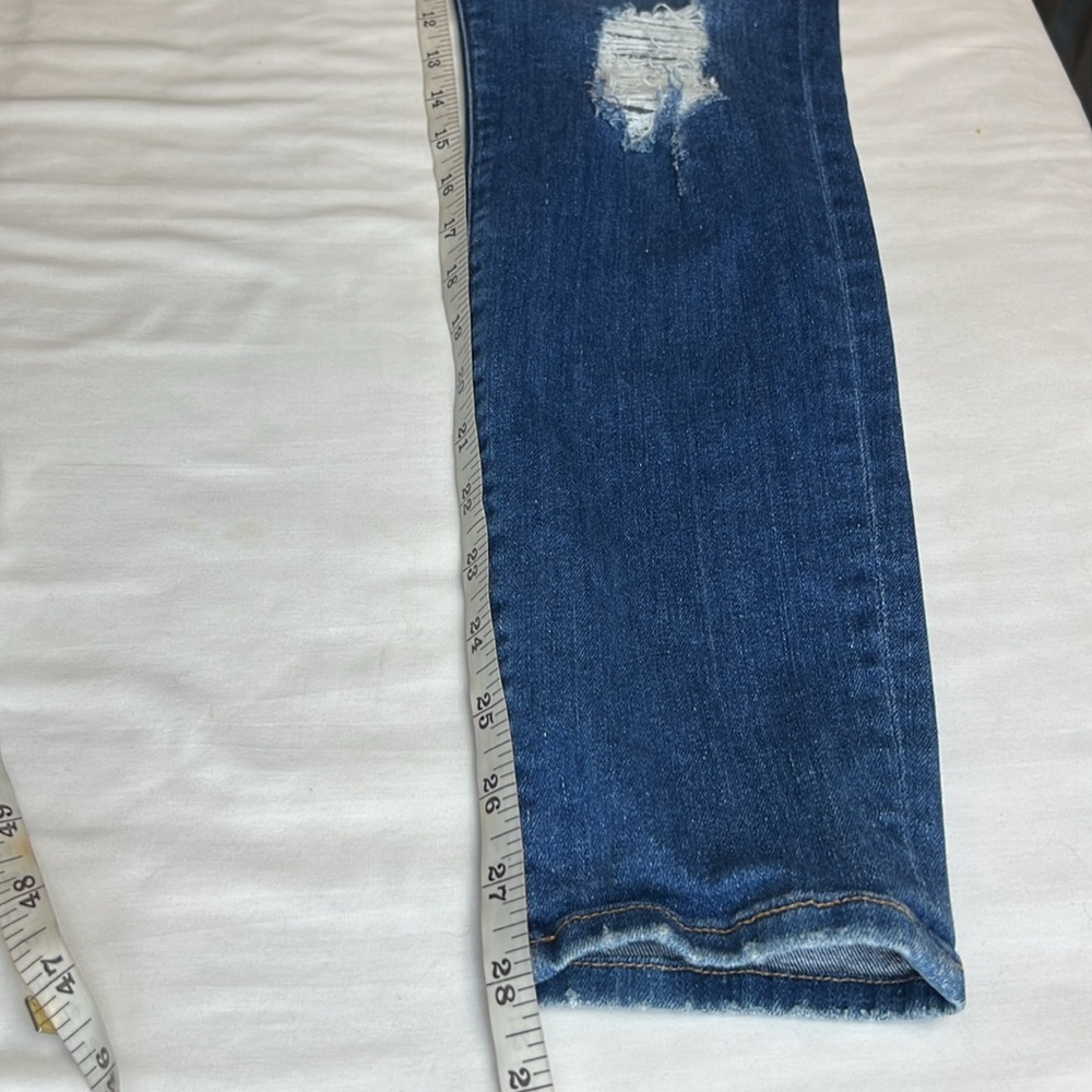 Frame Le High Skinny Crop Jeans Distressed High Rise Stretch Jeans New - Picture 9 of 12